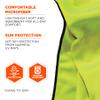 Ergodyne Chill Its 6602MF Cooling Towel, Soft Microfiber Material, UPF 50+,Lime,41" x 9.84" view 4