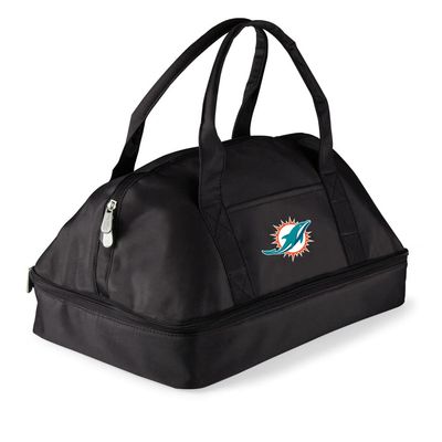 PICNIC TIME Black Miami Dolphins Potluck Casserole Tote