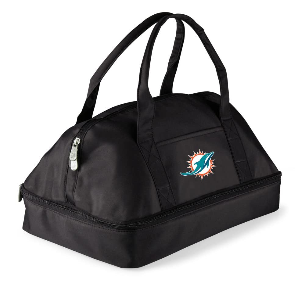 PICNIC TIME Black Miami Dolphins Potluck Casserole Tote
