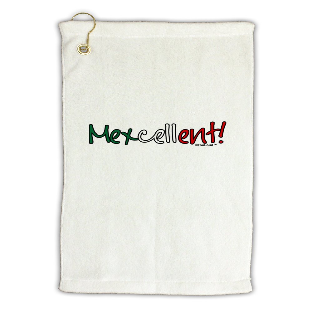 TOOLOUD Mexcellent Flag Color - Cinco De Mayo Micro Terry Gromet Golf Towel 16 x 25 inch