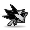 Rico Industries NHL San Jose Sharks Chrome Finished Auto Emblem 3D Sticker view 1