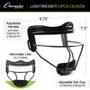 Champion Sports Steel Softball Face Mask - Classic Fielders Masks for Adults - Durable Head Guards - Premium Sports Accessories for Indoors and Outdoors - Red view 3