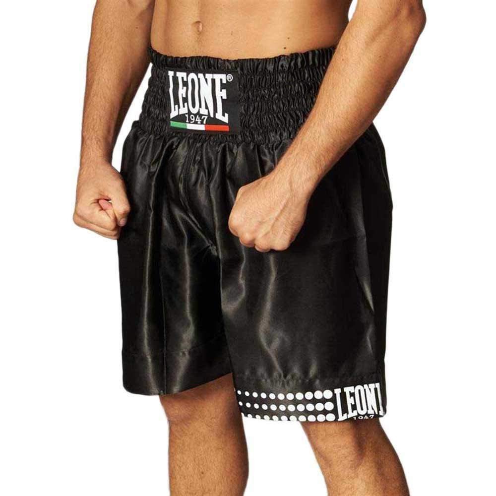 LEONE 1947 Unisex-Adult's Knee Length Regular fit Boxing Shorts, Black