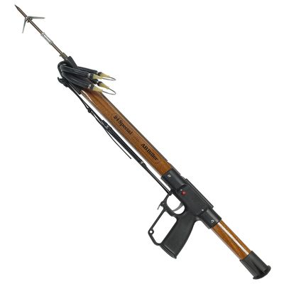 AB Biller Wood Mahogany Special Spear Gun Spearfishing Kit, 54", Mahogany