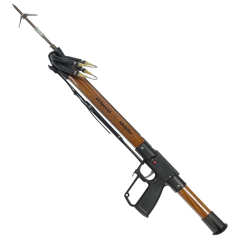 AB Biller Wood Mahogany Special Spear Gun Spearfishing Kit, 54", Mahogany