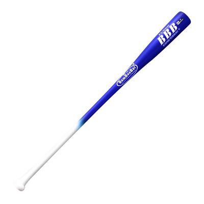 Bamboo Bats by Pinnacle Sports Equipment INC. Adult Fungo Infield/Outfield Bamboo Baseball Bat, 37" 100 Day Warranty Wood Fungo Bat (White Handle/Blue Barrel, 37 Inch)