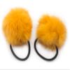 HAND A Pair of Lovely Pom Pom Hair Bands, Decorative Pom Poms Band - 2 Inch Pom Pom (Light Brown) view 1
