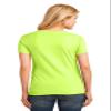 Port & Company Ladies 5.4-oz 100% Cotton V-Neck T-Shirt - Neon Yellow - XXX-Large view 2