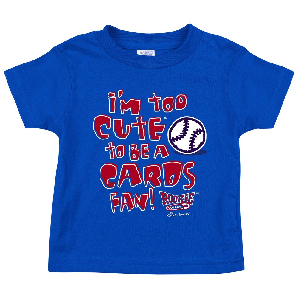 Chicago Baseball Fans. Too Cute (Anti-Cards) Royal Toddler Tee (2T-7T) (Toddler Tee, 4T)