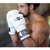 Ringside Gel Shock Safety Boxing Sparring Gloves, 18 oz., White/Gray view 2