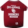 Pets First Collegiate OKLAHOMA SOONERS Dog T-Shirt, Large. - Licensed Shirt for Pets Team Colored with Team Logos.- Premium Stretchable Materials for the Comfrot of your Dog & Cat. view 1