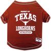 Pets First Collegiate TEXAS LONGHORNS Dog T-Shirt, X-Small. - Licensed Shirt for Pets Team Colored with Team Logos.- Premium Stretchable Materials for the Comfrot of your Dog & Cat. view 1