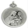 Gifts Catholic, Inc. Lot of 5 - St Clare/Pray for US 1" Medals Silver Oxidized Made in Italy view 1