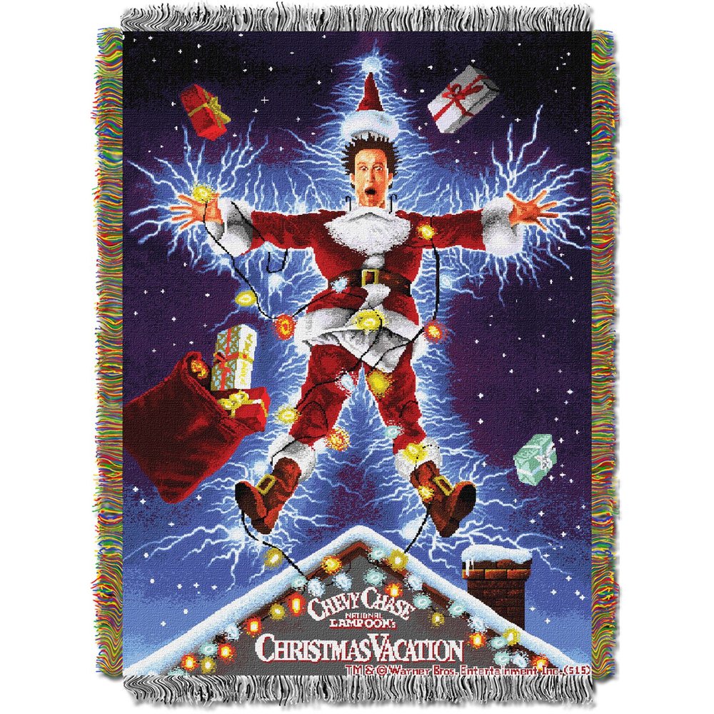 Christmas Vacation Shocking Chevy Throw Blanket