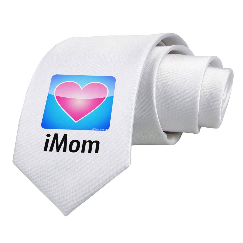 TOOLOUD iMom - Mothers Day Printed White Neck Tie