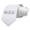 TOOLOUD Mother - Periodic Table Printed White Neck Tie view 1