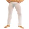 iEFiEL Mens Mesh See Through Home Lounge Pants Nightwear (M, White) view 3