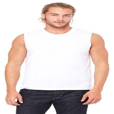 Bella Canvas Men's Jersey Muscle Tank (3483)- White,L