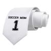 TOOLOUD Soccer Mom Jersey Printed White Neck Tie view 1