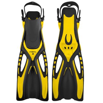 XS Scuba JR Propel Snorkeling Fins - Yellow, 1/4