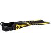 XS Scuba JR Propel Snorkeling Fins - Yellow, 1/4 view 3