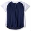 Alleson Athletic Girls Dura-Light Fast Pitch Softball Jersey, Navy/White, Large