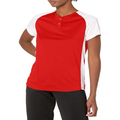 522PDW - Fastpitch JERSEY Wome - 2XL - RD/WH