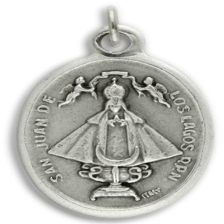 Pack of 10 - Our Lady of San Juan De Los Lagos, Patron of Mexico Catholic 1" Medals - Made in Italy