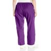 Wink WonderWORK Women's Pull-On Cargo Scrub Pant, Eggplant, 2XS PET view 2