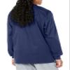 WonderWink Snap Front Jacket Outerwear, -navy, Large view 2