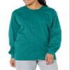 WonderWink Plus-Size Snap Front Jacket Outerwear, Teal Blue, 3X-Large view 1