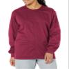 WonderWink Snap Front Jacket Outerwear, Wine, X-Large view 1