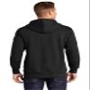 SPORT-TEK Unisex Lace Up Pullover Hooded Sweatshirt Black view 3