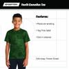 SPORT-TEK Youth CamoHex Tee | Athletic Fit T-Shirt for Boys & Girls, Spring & Summer Kids' Clothing, Breathable Activewear Deep Red view 4
