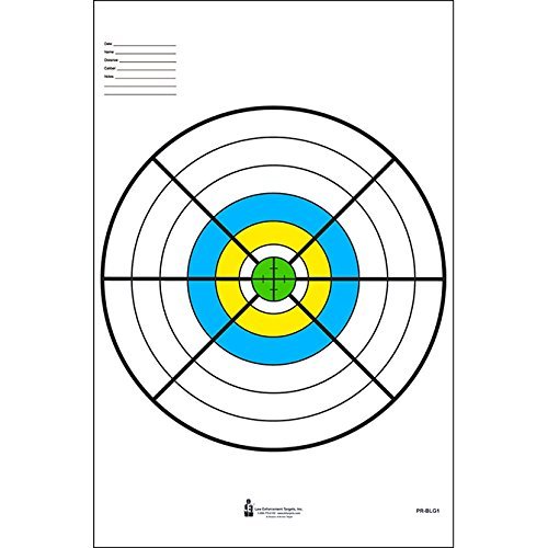High Visibility Fluorescent Bull's-Eye Target (50 Pack)