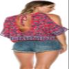 Rip Curl Juniors Skyla Printed Shirt, Fiesta, Medium view 2
