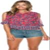 Rip Curl Juniors Skyla Printed Shirt, Fiesta, Medium view 3