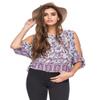 Rip Curl Juniors Skyla Printed Shirt, Cloud Dancer, Small view 1