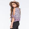 Rip Curl Juniors Skyla Printed Shirt, Cloud Dancer, Small view 2