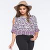 Rip Curl Juniors Skyla Printed Shirt, Cloud Dancer, Small view 4