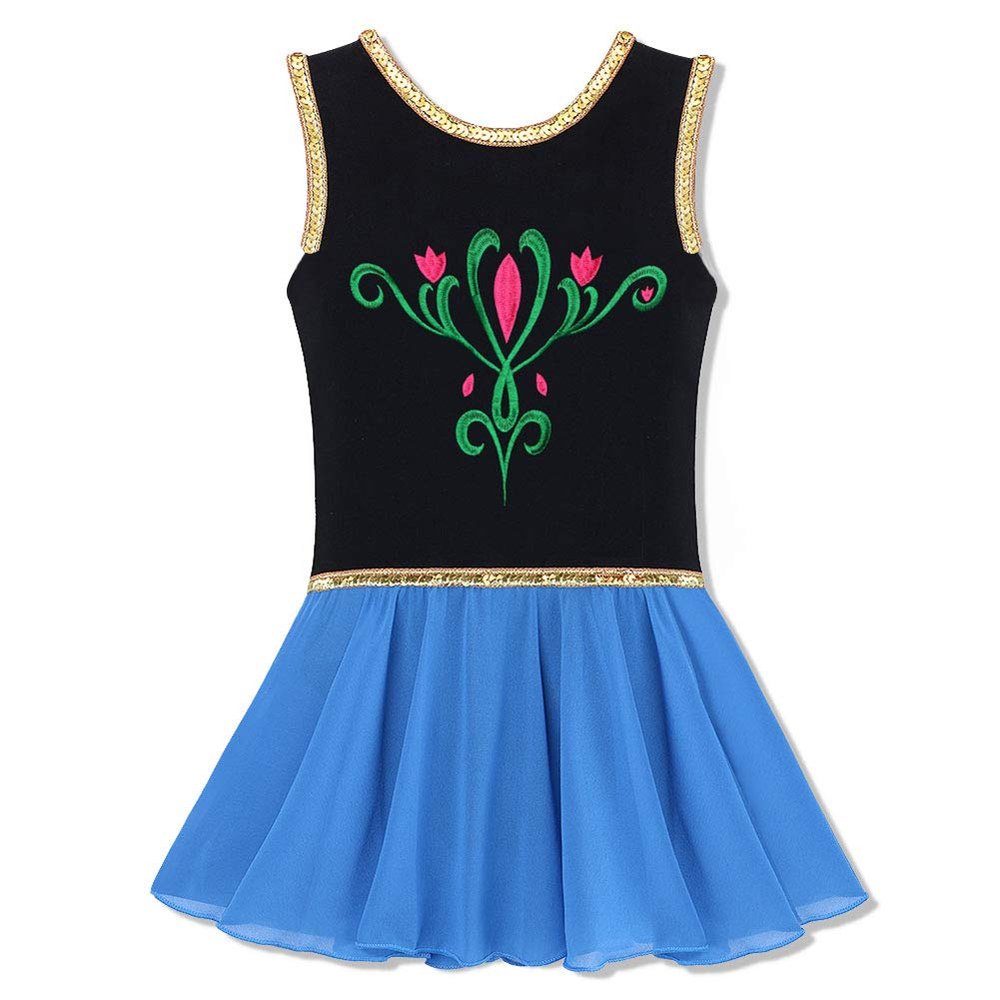BAOHULU Toddlers Dancing Cosplay Tutu Ballet Leotard for Girls 3-12 Years Black