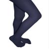 Banner Bonnie Girls' Opaque Microfiber Ultra Soft Hold & Stretch Dance Uniform Footed Tights Navy 8-10 view 2