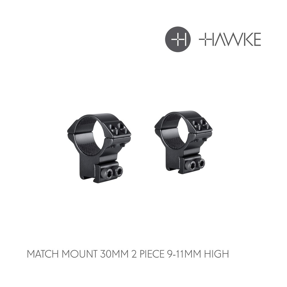 Match Mount Rings 9-11mm 2pc 30mm High