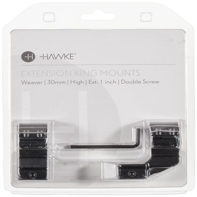 Extension Ring Mounts Weaver, 2pc, 30mm Diameter, 1" Extension