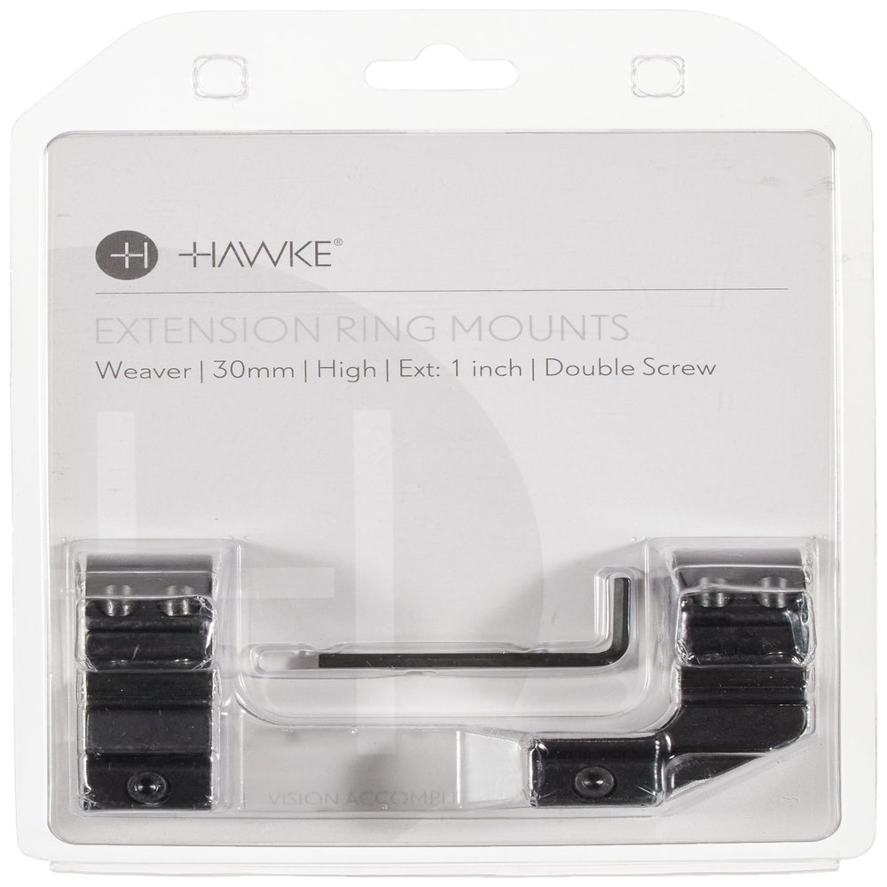Extension Ring Mounts Weaver, 2pc, 30mm Diameter, 1" Extension