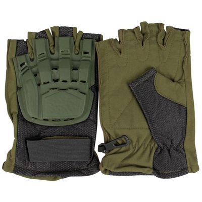 Fox Outdoor Products Half Finger Tactical Engagement Gloves, Olive Drab, Small