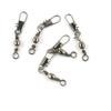 360 pieces Fishing Swivel Snap Rolling Test 18kg Cross Lock Peche Pivot Terminal Tackle view 1
