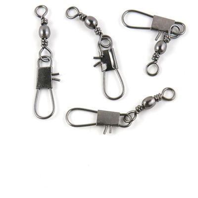 10 pieces Fishing Swivel Snap Rolling Test 15kg Cross Lock Peche Pivot Terminal Tackle