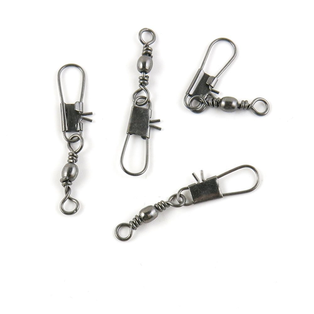 490 pieces Fishing Swivel Snap Rolling Test 15kg Cross Lock Peche Pivot Terminal Tackle