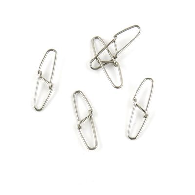 10 Pieces Fishing Swivel Double Snaps Test 70kg Cross Lock Peche Pivot Terminal Tackle